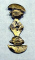 Hammered Silver Figure Ornament, Silver (hammered), gilt, Chimú or Chancay
