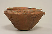 Bowl with Stippled Patterns, Ceramic, Quimbaya