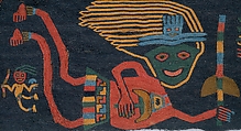 Border Fragment, Cotton, camelid hair, Paracas
