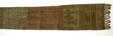 Man's Headcloth, Cotton, Toba Batak people