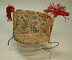 Openweave Cap with Tassels, Cotton, camelid hair, Peruvian