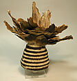 Feathered Cap, Camelid hair, feathers, Peruvian