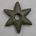 Six-Pointed Stone Mace Head, Stone, Peruvian