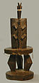 Stool, Wood, hide, cloth, beads, Zaramo or Kwere peoples