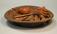 Divination Basket (Ngombo Ya Cisuka), Fiber, wood, iron, plant and animal matter, Chokwe peoples