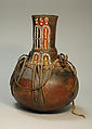 Vessel, Calabash, beads, leather, Turkana peoples