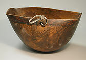 Vessel, Wood, leather, Turkana peoples