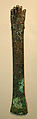 Ceremonial Knife in the Form of an Arm, Copper, shell, Moche