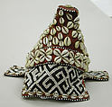 Prestige Cap: Female (Mpaan), Beads, cowrie shells, fiber backing, Kuba peoples