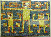 Tunic Panel, Cotton, feathers, Nasca
