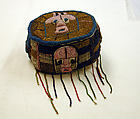 Crown (Orikogbofo), Cotton fabric, cotton threads, vegetable fiber threads, and glass beads., Yoruba peoples, Ekiti group (?)