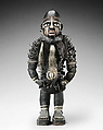 Power Figure (Nkisi N'Kondi: Mangaaka), Wood, iron, resin, cowrie shell, animal hide and hair (tail of colobus monkey?), ceramic, plant fiber, pigment, Kongo peoples, Yombe group