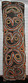 Painting from a Ceremonial House Ceiling, Abwiyeti, Wanyi, Sago palm spathe, paint, Kwoma