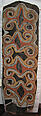 Painting from a Ceremonial House Ceiling, Kwanggi, Kalaba, Sago palm spathe, paint, Kwoma, Kalaba clan