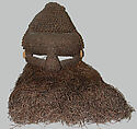 Headdress, Raffia palm fiber, cane, Salampasu peoples