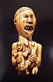 Staff Finial: Female Figure with Child, Ivory, metal, Kongo peoples