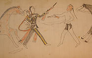Maffet Ledger: Drawing, Graphite, watercolor, and crayon on paper, Southern and Northern Cheyenne