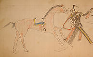 Maffet Ledger: Drawing, Graphite, watercolor, and crayon on paper, Southern and Northern Cheyenne