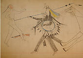 Maffet Ledger: Drawing, Graphite, watercolor, and crayon on paper, Southern and Northern Cheyenne