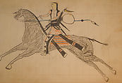 Maffet Ledger: Drawing, Graphite, watercolor, and crayon on paper, Southern and Northern Cheyenne