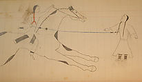 Maffet Ledger: Drawing, Graphite, watercolor, and crayon on paper, Southern and Northern Cheyenne