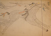 Maffet Ledger: Drawing, Graphite, watercolor, and crayon on paper, Southern and Northern Cheyenne