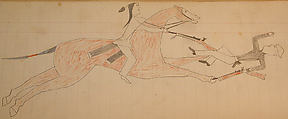 Maffet Ledger: Drawing, Graphite, watercolor, and crayon on paper, Southern and Northern Cheyenne