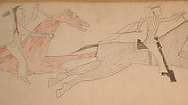 Maffet Ledger: Drawing, Graphite, watercolor, and crayon on paper, Southern and Northern Cheyenne