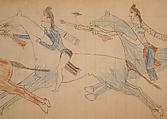 Maffet Ledger: Drawing, Graphite, watercolor, and crayon on paper, Southern and Northern Cheyenne