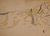 Maffet Ledger: Drawing, Graphite, watercolor, and crayon on paper, Southern and Northern Cheyenne
