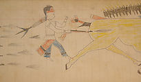 Maffet Ledger: Drawing, Graphite, watercolor, and crayon on paper, Southern and Northern Cheyenne