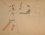 Maffet Ledger: Drawing, Graphite, watercolor, and crayon on paper, Southern and Northern Cheyenne