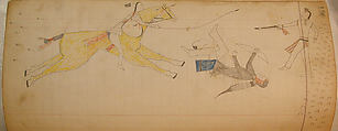 Maffet Ledger: Drawing, Graphite, watercolor, and crayon on paper, Southern and Northern Cheyenne