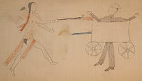Maffet Ledger: Drawing, Graphite, watercolor, and crayon on paper, Southern and Northern Cheyenne