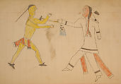 Maffet Ledger: Drawing, Graphite, watercolor, and crayon on paper, Southern and Northern Cheyenne