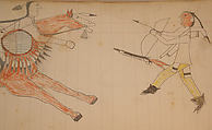 Maffet Ledger: Drawing, Graphite, watercolor, and crayon on paper, Southern and Northern Cheyenne