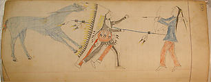 Maffet Ledger: Drawing, Graphite, watercolor, and crayon on paper, Southern and Northern Cheyenne