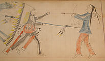 Maffet Ledger: Drawing, Graphite, watercolor, and crayon on paper, Southern and Northern Cheyenne