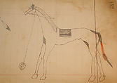 Maffet Ledger: Drawing, Graphite, watercolor, and crayon on paper, Southern and Northern Cheyenne