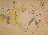 Maffet Ledger: Drawing, Graphite, watercolor, and crayon on paper, Southern and Northern Cheyenne