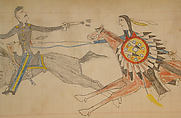 Maffet Ledger: Drawing, Graphite, watercolor, and crayon on paper, Southern and Northern Cheyenne