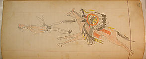 Maffet Ledger: Drawing, Graphite, watercolor, and crayon on paper, Southern and Northern Cheyenne