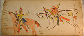 Maffet Ledger: Drawing, Graphite, watercolor, and crayon on paper, Southern and Northern Cheyenne