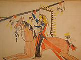 Maffet Ledger: Drawing, Graphite, watercolor, and crayon on paper, Southern and Northern Cheyenne