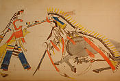Maffet Ledger: Drawing, Graphite, watercolor, and crayon on paper, Southern and Northern Cheyenne