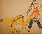 Maffet Ledger: Drawing, Graphite, watercolor, and crayon on paper, Southern and Northern Cheyenne