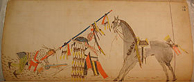 Maffet Ledger: Drawing, Graphite, watercolor, and crayon on paper, Southern and Northern Cheyenne