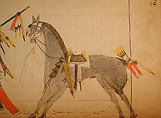 Maffet Ledger: Drawing, Graphite, watercolor, and crayon on paper, Southern and Northern Cheyenne