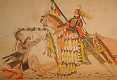 Maffet Ledger: Drawing, Graphite, watercolor, and crayon on paper, Southern and Northern Cheyenne