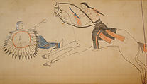 Maffet Ledger: Drawing, Graphite, watercolor, and crayon on paper, Southern and Northern Cheyenne